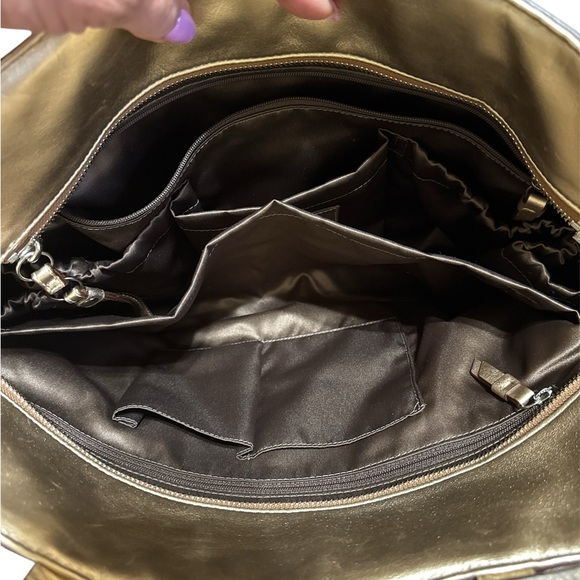 Coach gold Leather diaper shoulder crossbody Bag - Picture 6 of 6